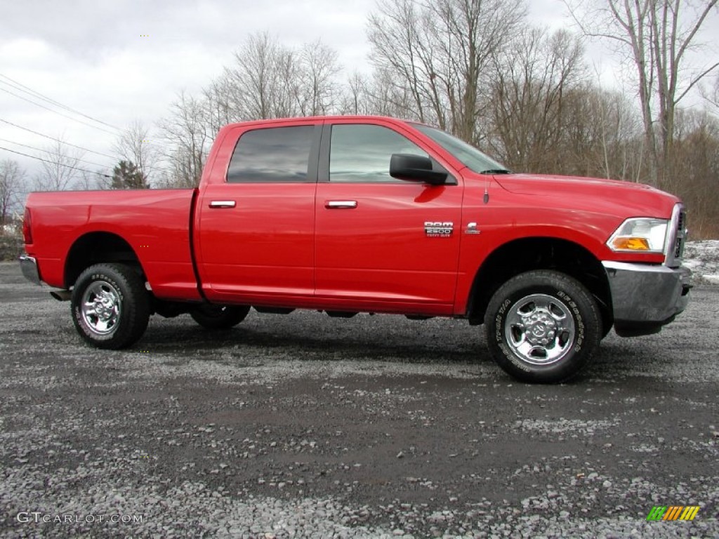 2011 Ram 2500 HD SLT Crew Cab 4x4 - Flame Red / Dark Slate/Medium Graystone photo #17