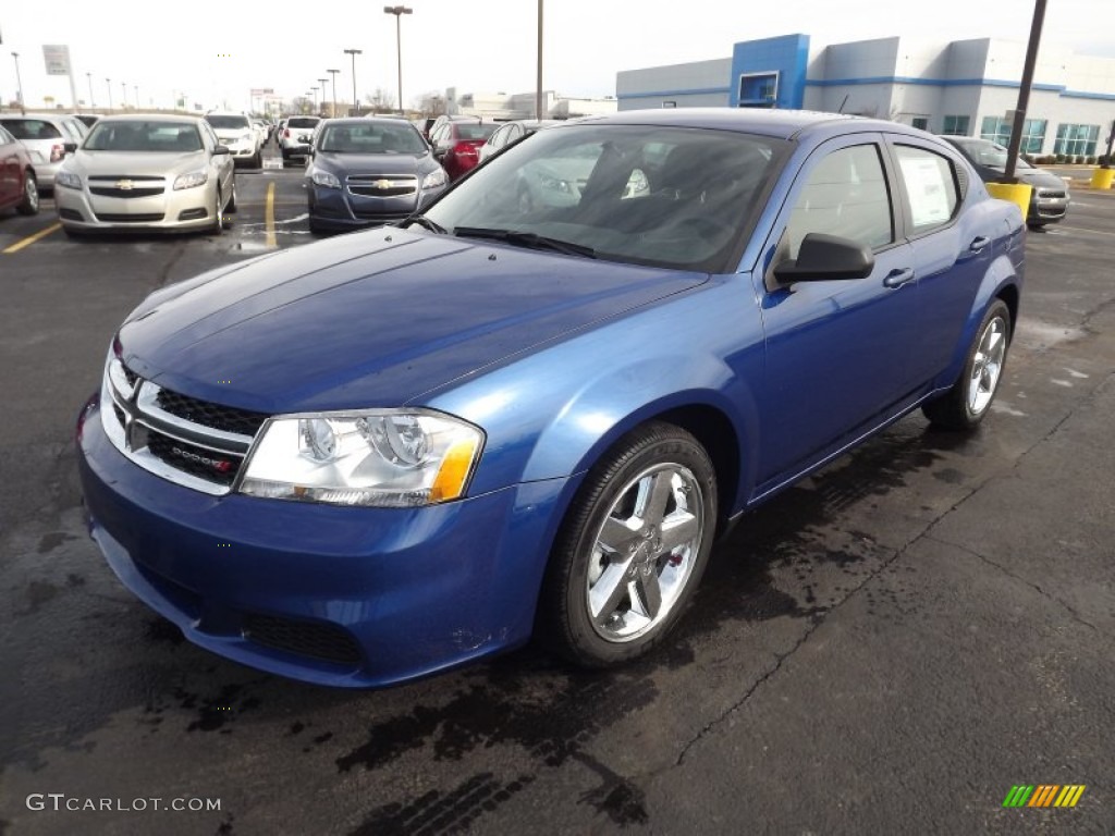 Blue Streak Pearl 2013 Dodge Avenger SE Exterior Photo #76002123