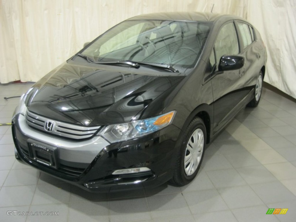 2011 Insight Hybrid - Crystal Black Pearl / Gray photo #1