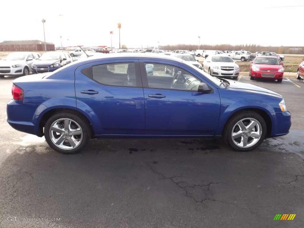 Blue Streak Pearl 2013 Dodge Avenger SE Exterior Photo #76002190