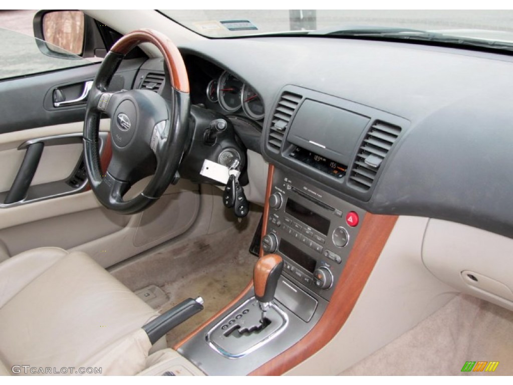 2005 Subaru Outback 3.0 R VDC Limited Wagon Taupe Dashboard Photo #76002898