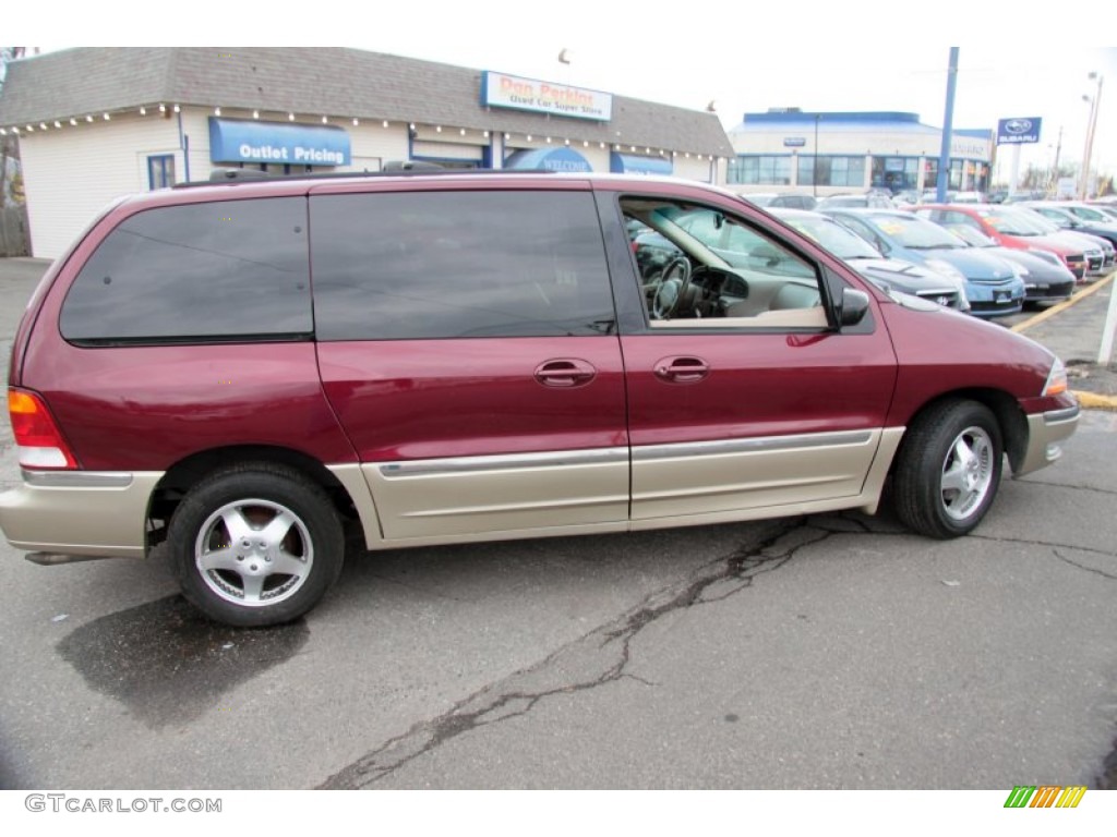 2000 Windstar SEL - Cabernet Red Metallic / Medium Parchment photo #3