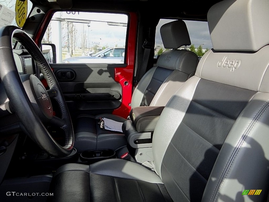 2010 Jeep Wrangler Rubicon 4x4 Front Seat Photo #76004848