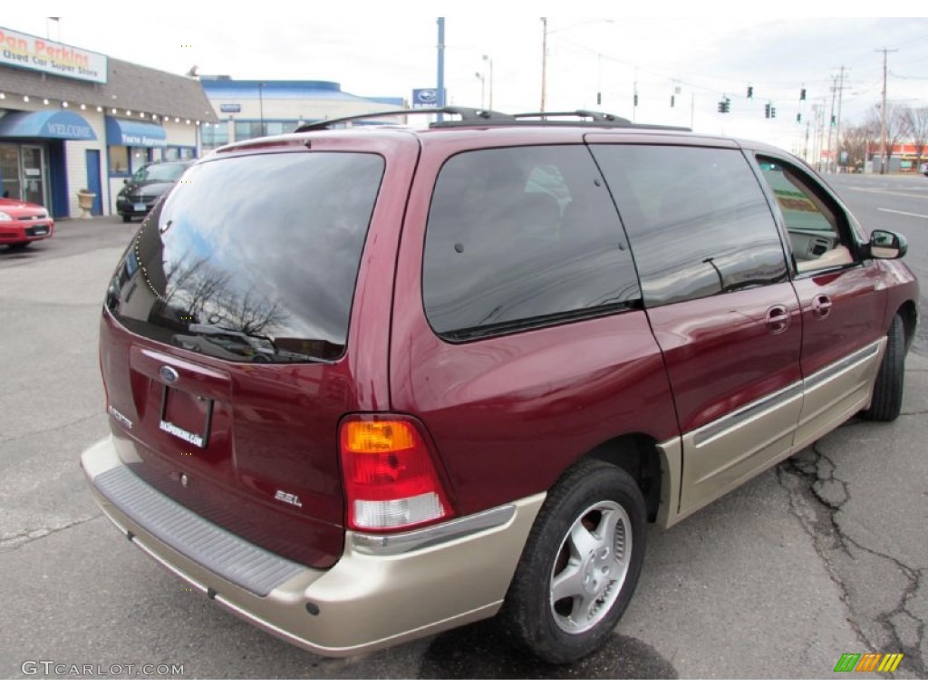 2000 Windstar SEL - Cabernet Red Metallic / Medium Parchment photo #7