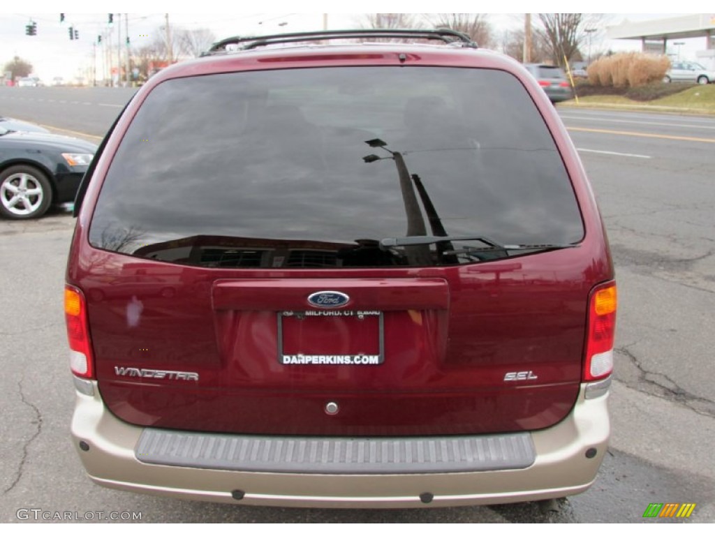 2000 Windstar SEL - Cabernet Red Metallic / Medium Parchment photo #8