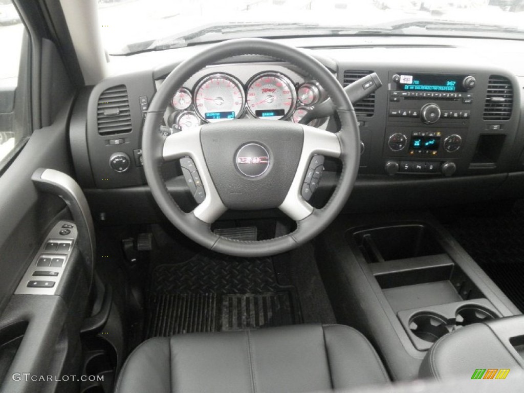 2013 Sierra 1500 SLE Crew Cab 4x4 - Onyx Black / Ebony photo #19