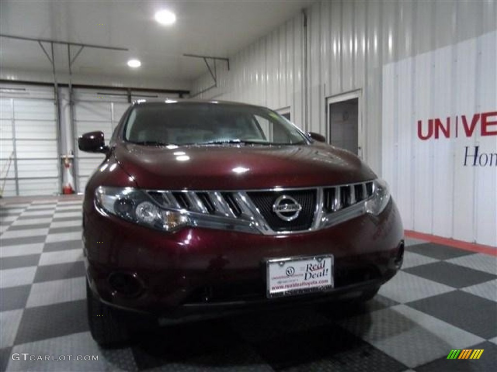 2010 Murano SL - Merlot Red Metallic / Beige photo #2