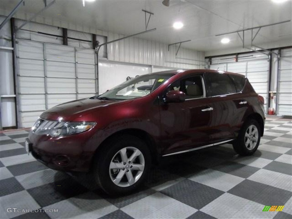 2010 Murano SL - Merlot Red Metallic / Beige photo #4