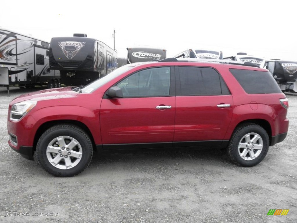 2013 Acadia SLE - Crystal Red Tintcoat / Ebony photo #4