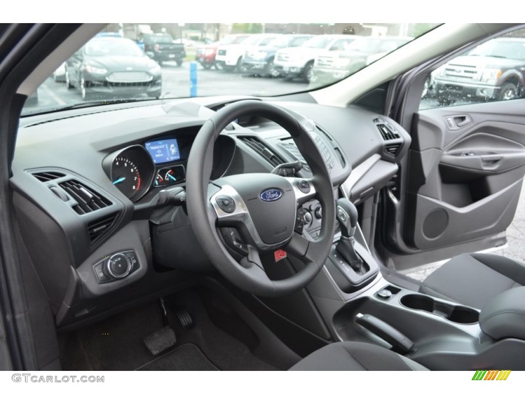 2013 Ford Escape S Charcoal Black Dashboard Photo #76005274