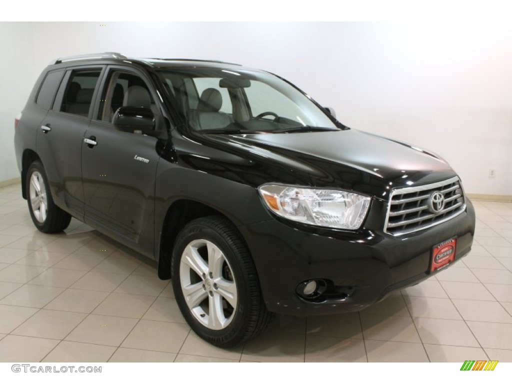 2010 Highlander Limited 4WD - Black / Ash photo #1