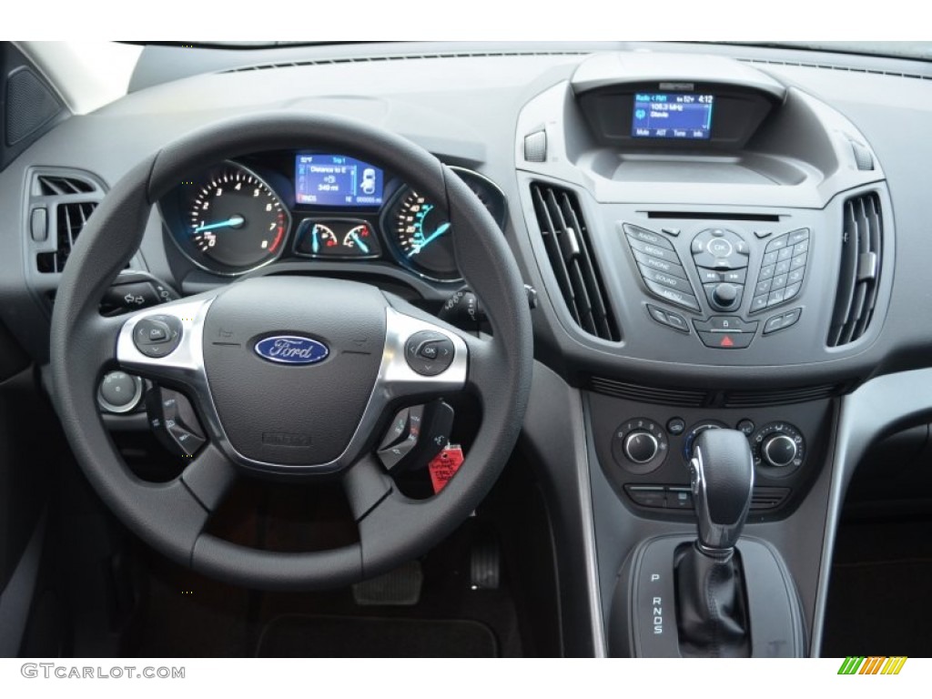 2013 Ford Escape S Charcoal Black Dashboard Photo #76005442