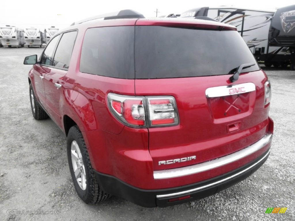 2013 Acadia SLE - Crystal Red Tintcoat / Ebony photo #23