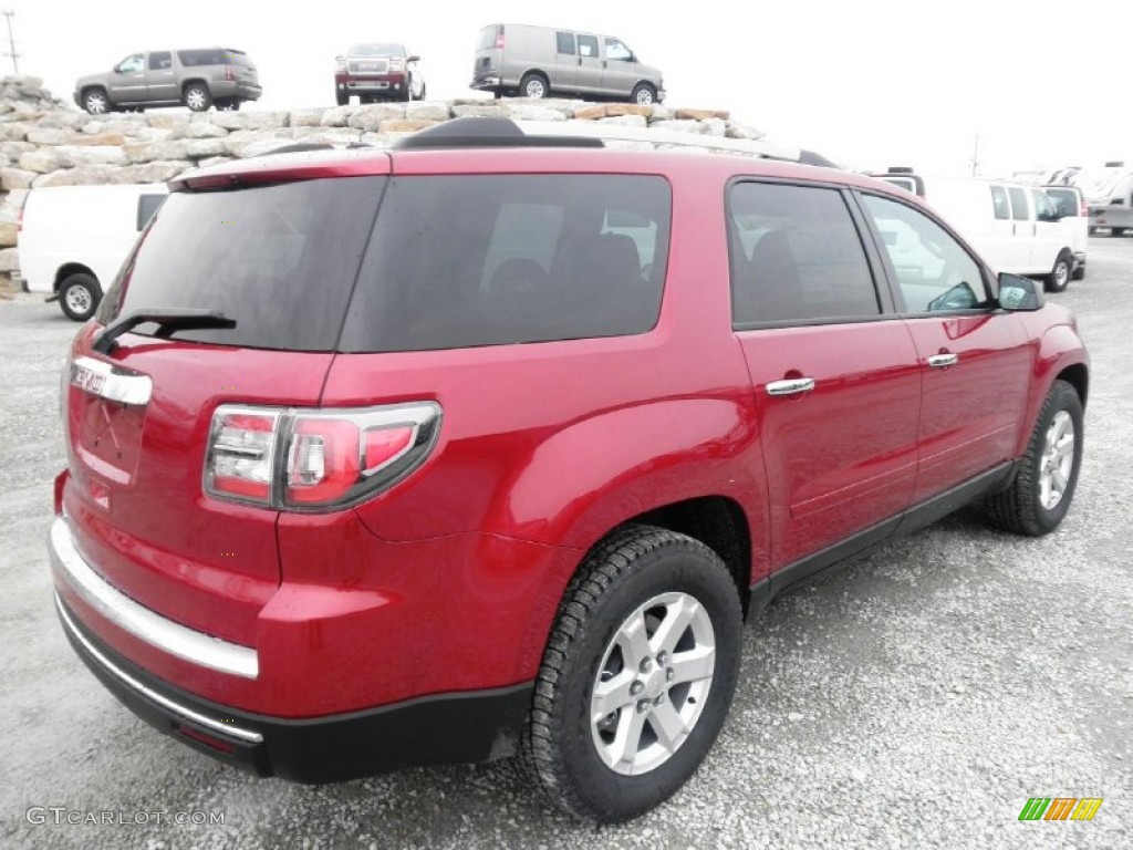 2013 Acadia SLE - Crystal Red Tintcoat / Ebony photo #31