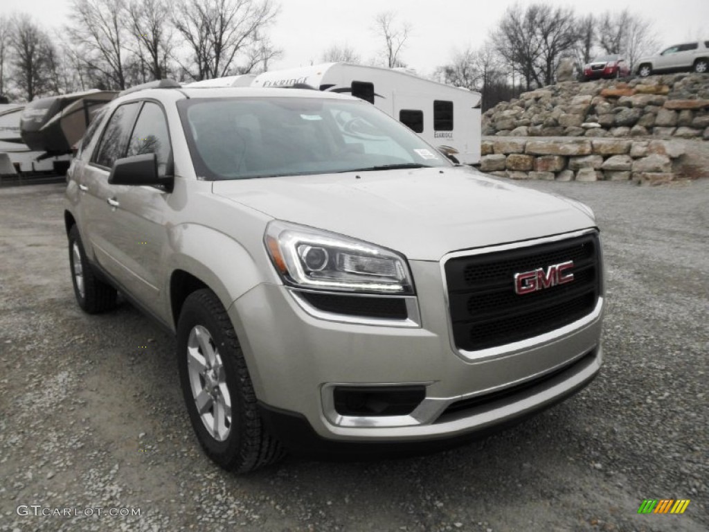Champagne Silver Metallic 2013 GMC Acadia SLE AWD Exterior Photo #76006387