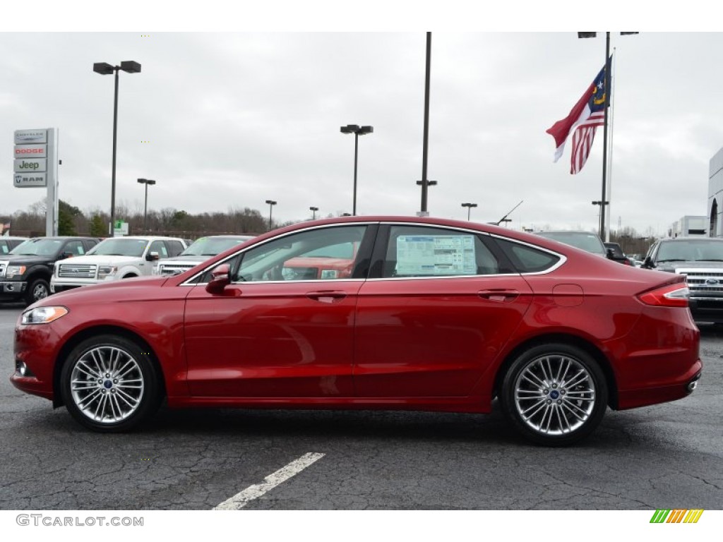 2013 Fusion SE 2.0 EcoBoost - Ruby Red Metallic / Charcoal Black photo #5