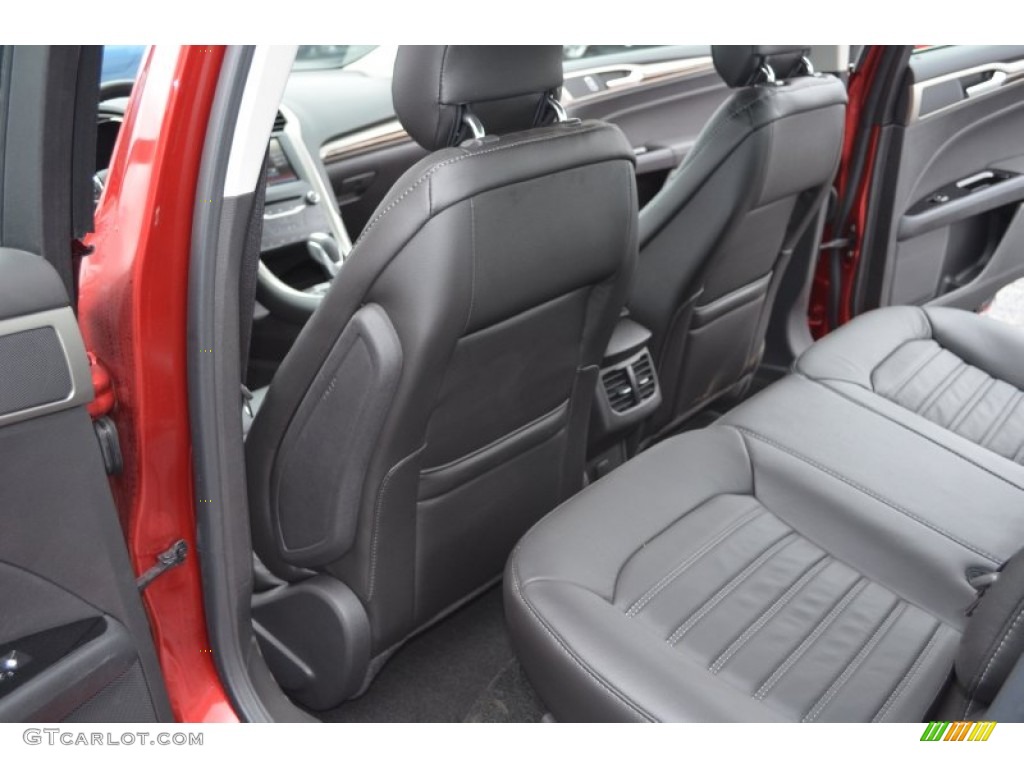 2013 Ford Fusion SE 2.0 EcoBoost Rear Seat Photo #76006630