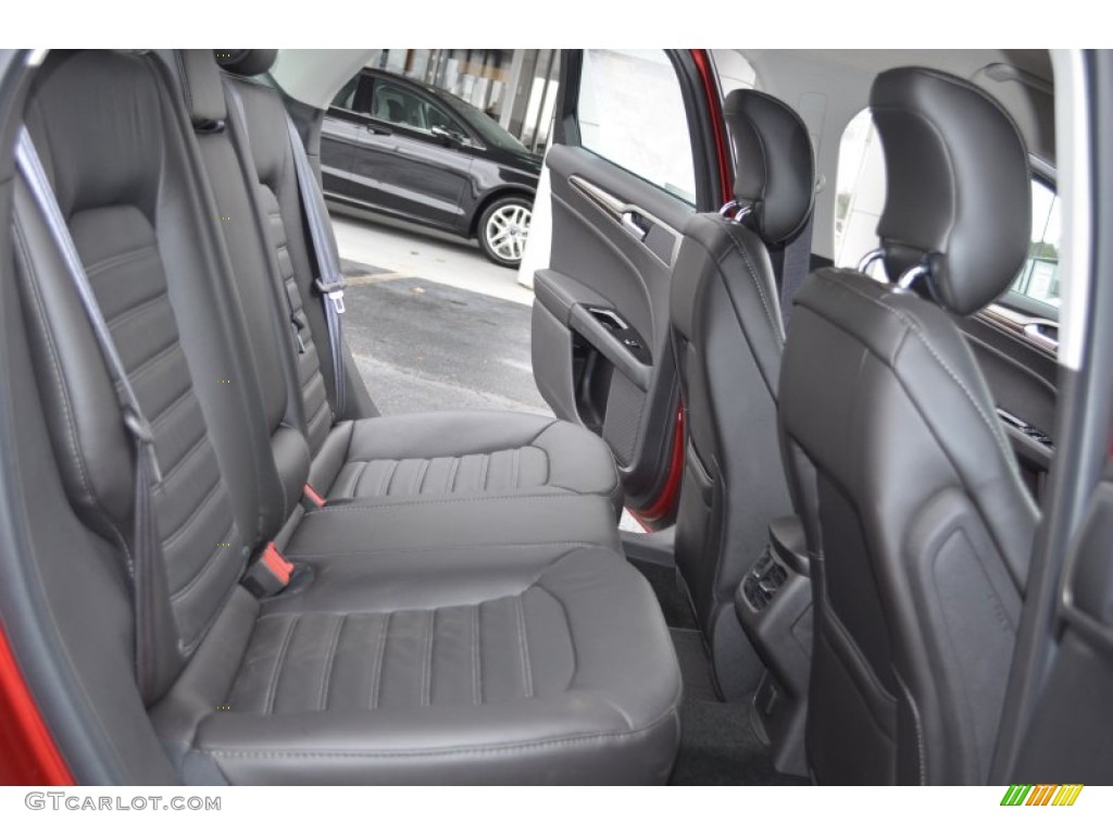 2013 Ford Fusion SE 2.0 EcoBoost Rear Seat Photo #76006655