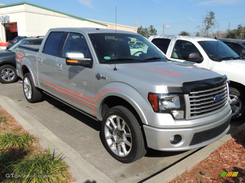 Ingot Silver Metallic 2011 Ford F150 Harley-Davidson SuperCrew 4x4 Exterior Photo #76006909