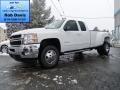 2013 Summit White Chevrolet Silverado 3500HD LTZ Extended Cab 4x4  photo #1