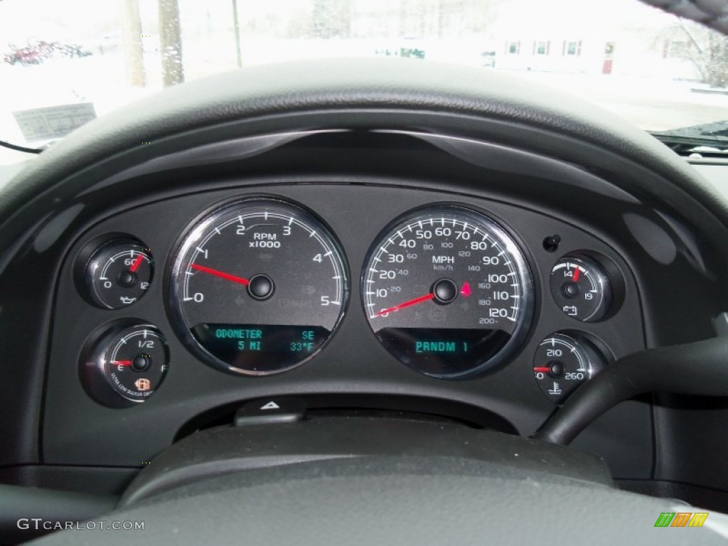 2013 Chevrolet Silverado 3500HD LTZ Extended Cab 4x4 Gauges Photo #76007772