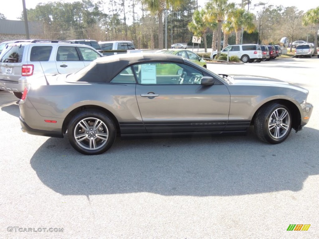 2010 Mustang V6 Premium Convertible - Sterling Grey Metallic / Stone photo #9