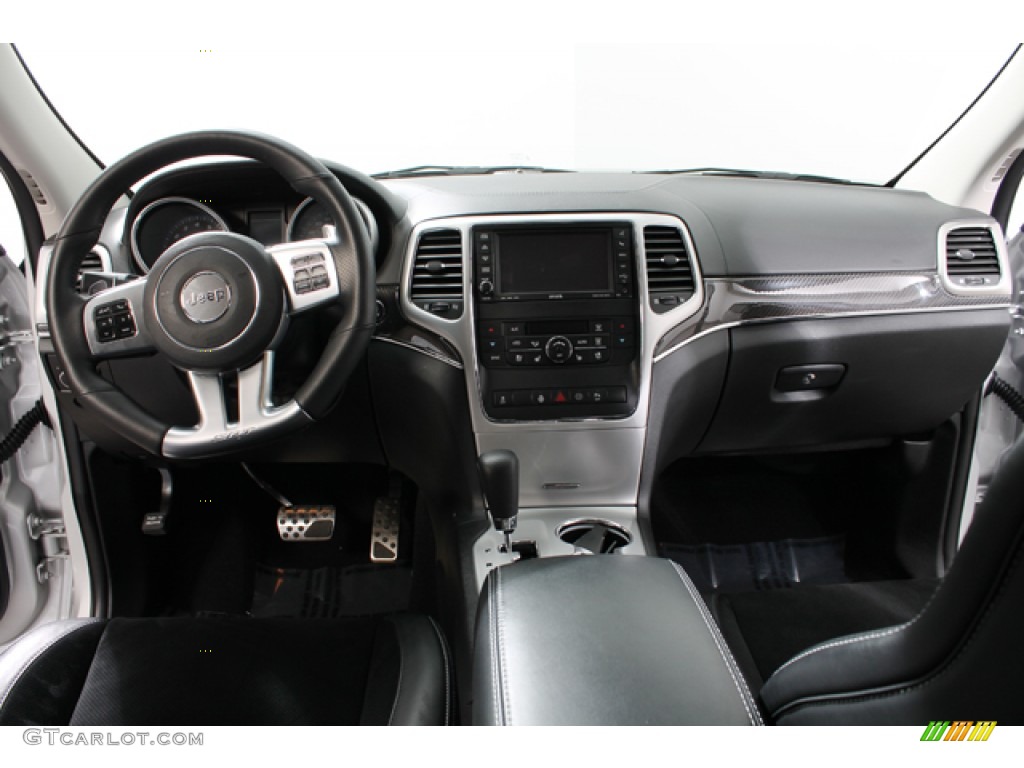 2012 Jeep Grand Cherokee SRT8 4x4 SRT Black Dashboard Photo #76008025