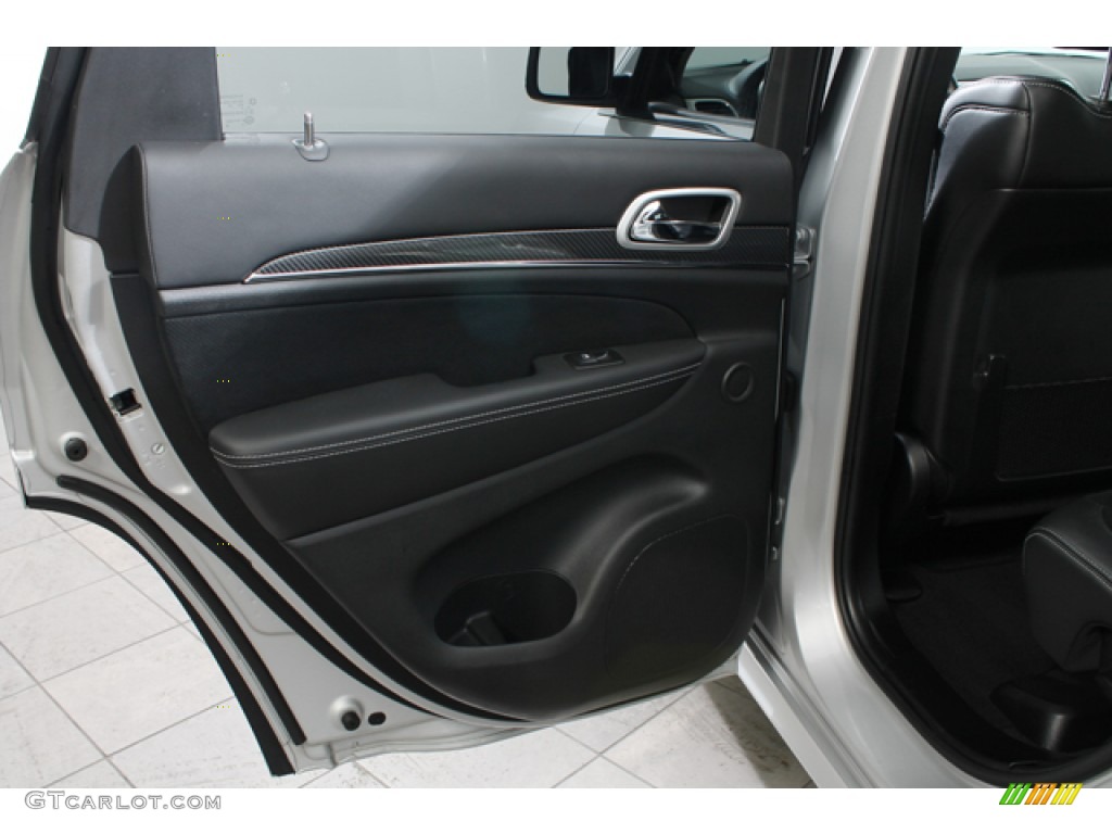 2012 Jeep Grand Cherokee SRT8 4x4 SRT Black Door Panel Photo #76008186