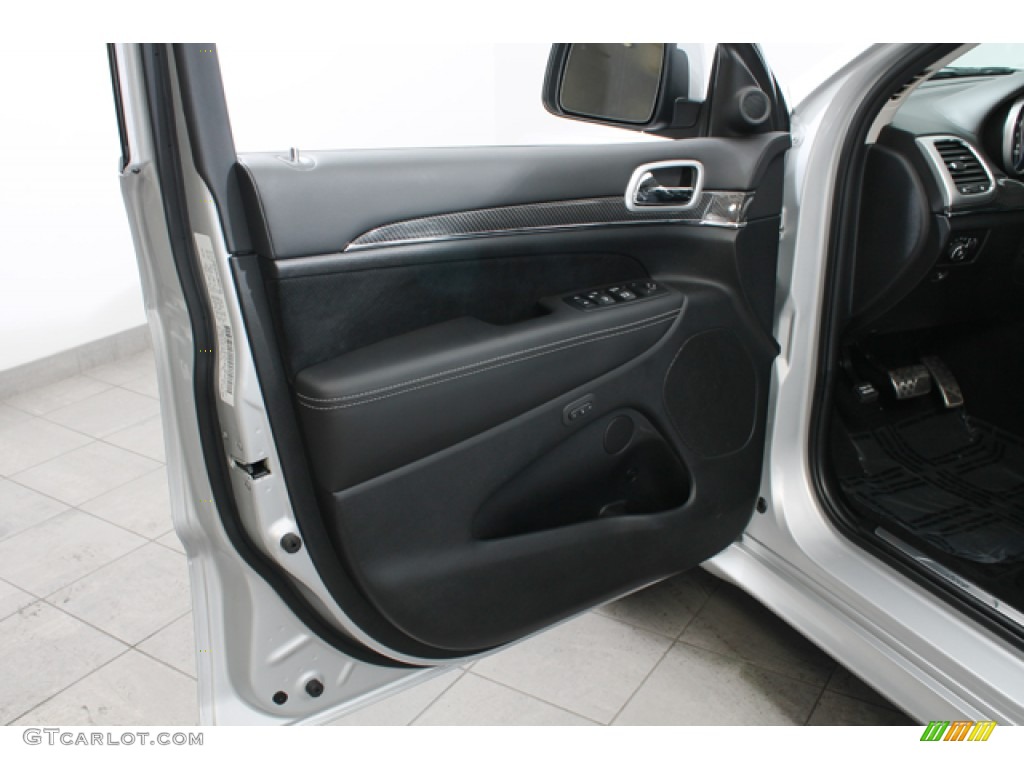 2012 Jeep Grand Cherokee SRT8 4x4 SRT Black Door Panel Photo #76008205