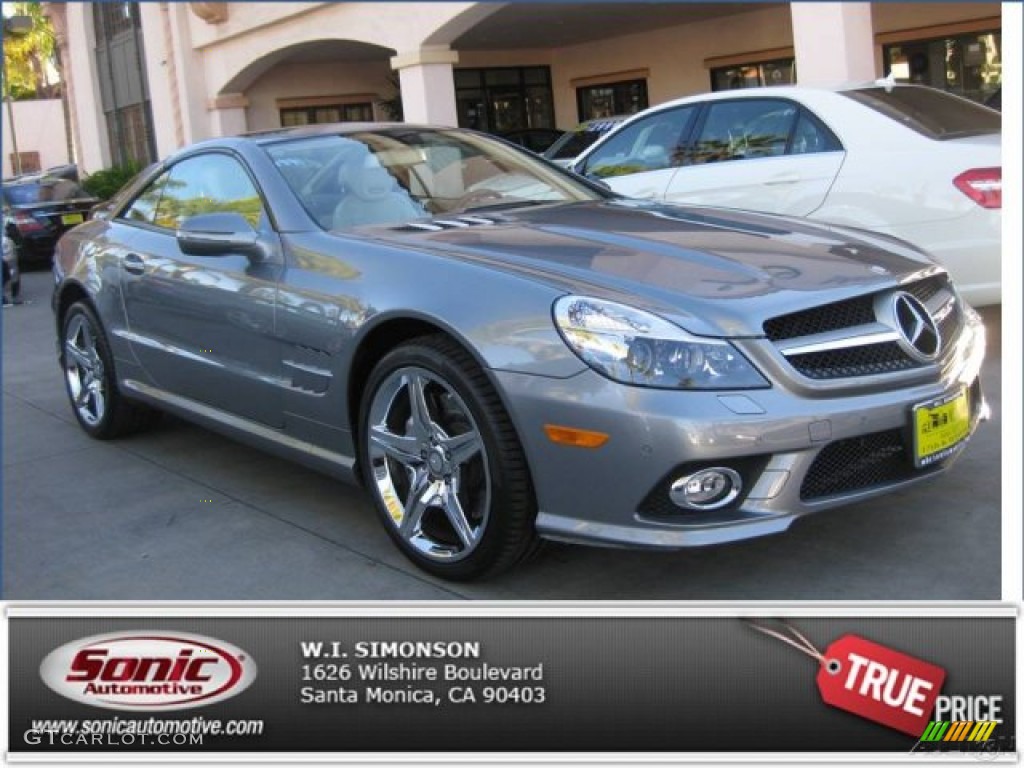 2012 SL 550 Roadster - Paladium Silver Metallic / Stone/Dark Beige photo #1