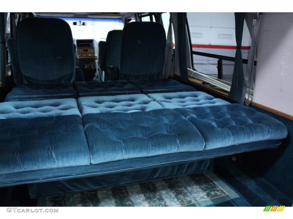 1993 Chevy Van G20 Passenger Conversion - Bright Blue Metallic / Blue photo #68