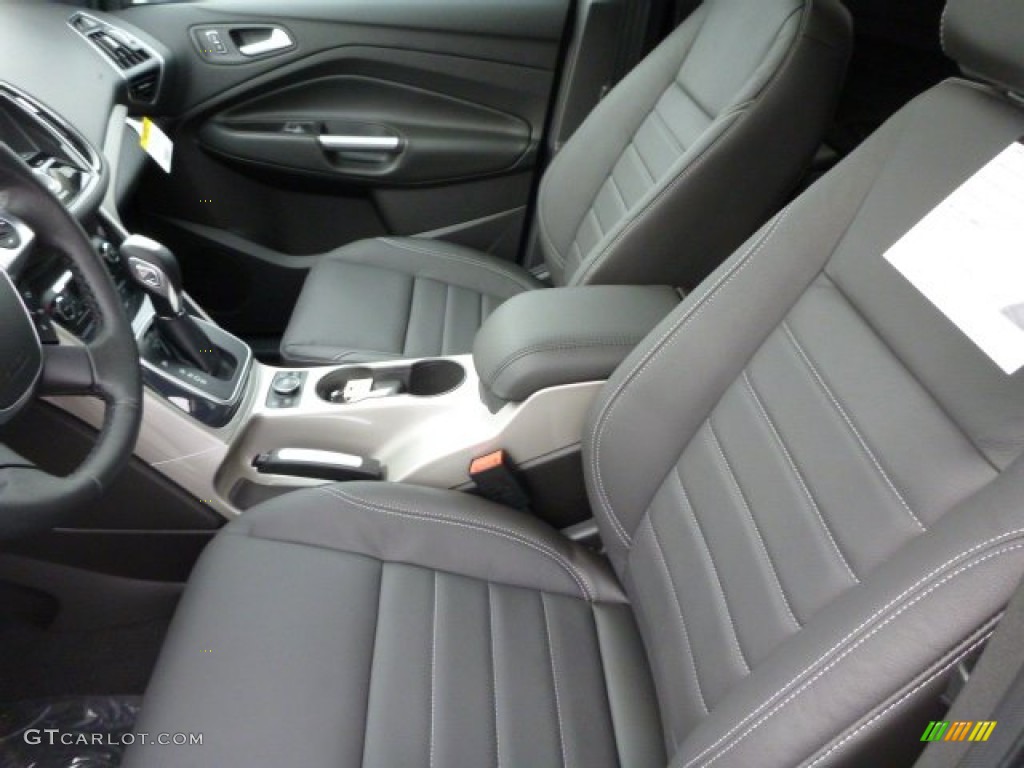 Charcoal Black Interior 2013 Ford Escape SEL 1.6L EcoBoost 4WD Photo #76010475