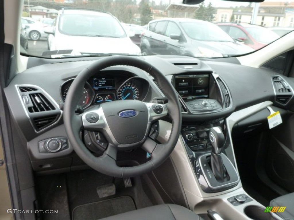 2013 Ford Escape SEL 2.0L EcoBoost 4WD Charcoal Black Dashboard Photo #76010660