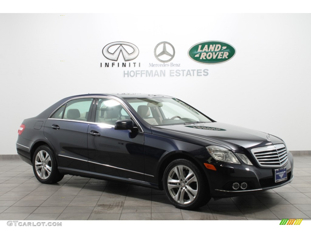 2011 E 350 4Matic Sedan - Capri Blue Metallic / Almond/Mocha photo #1