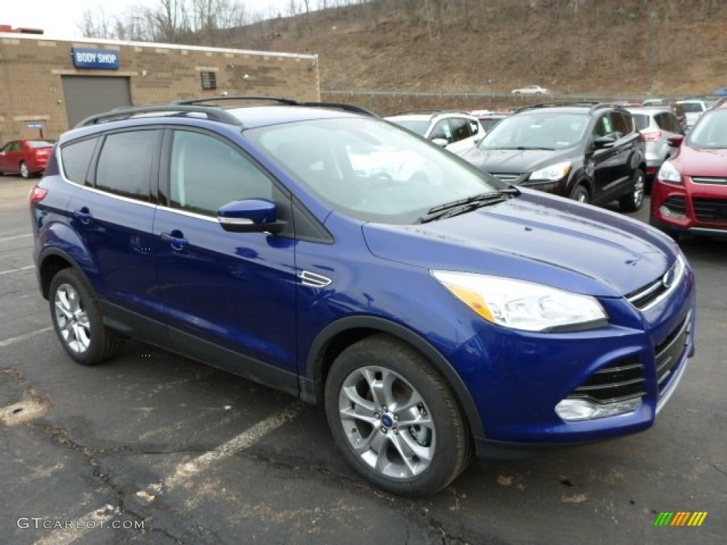 2013 Escape SEL 1.6L EcoBoost 4WD - Deep Impact Blue Metallic / Charcoal Black photo #1