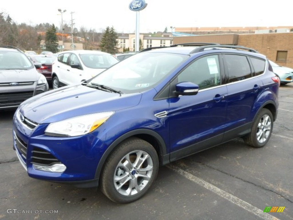 2013 Escape SEL 1.6L EcoBoost 4WD - Deep Impact Blue Metallic / Charcoal Black photo #5