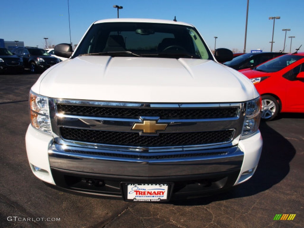 2008 Silverado 1500 LT Extended Cab - Summit White / Ebony photo #7