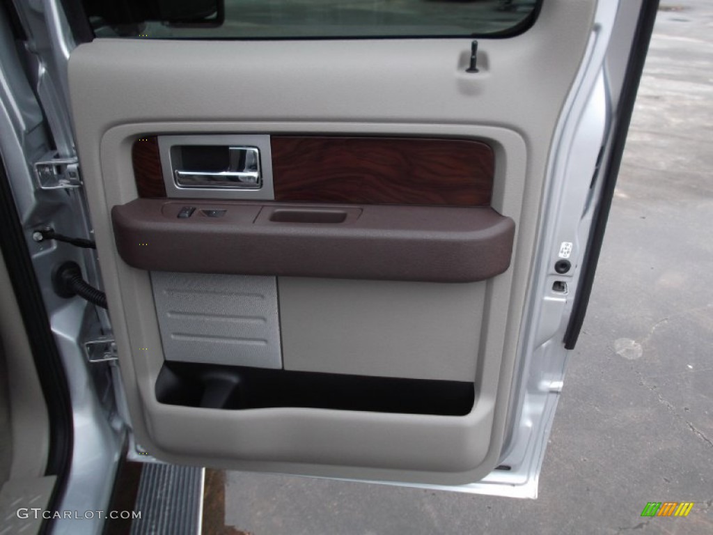 2010 F150 Platinum SuperCrew - Ingot Silver Metallic / Medium Stone Leather/Sienna Brown photo #9
