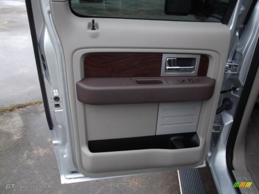 2010 F150 Platinum SuperCrew - Ingot Silver Metallic / Medium Stone Leather/Sienna Brown photo #11