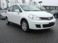 2011 Fresh Powder White Nissan Versa 1.8 S Hatchback  photo #1