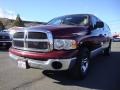 2003 Dark Garnet Red Pearl Dodge Ram 1500 SLT Quad Cab 4x4  photo #3