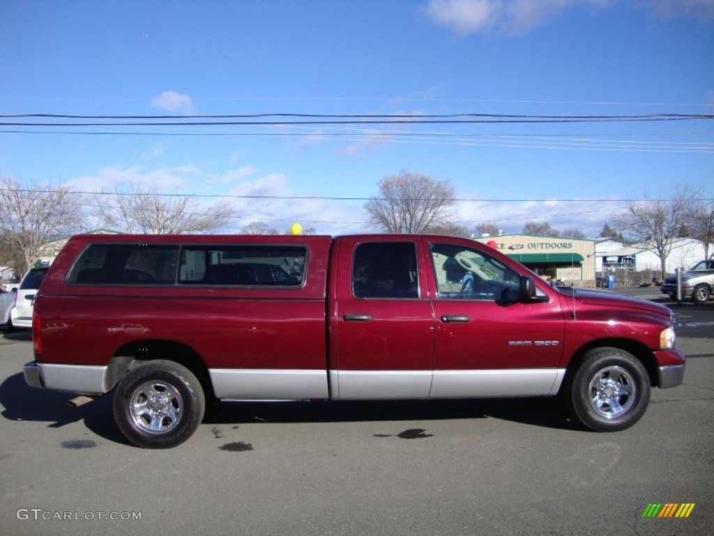 Dark Garnet Red Pearl 2003 Dodge Ram 1500 SLT Quad Cab 4x4 Exterior Photo #76014148