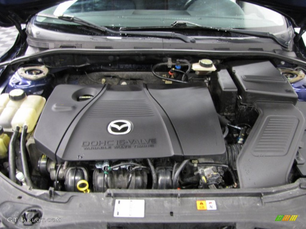 2005 MAZDA3 s Hatchback - Strato Blue Mica / Black/Blue photo #5