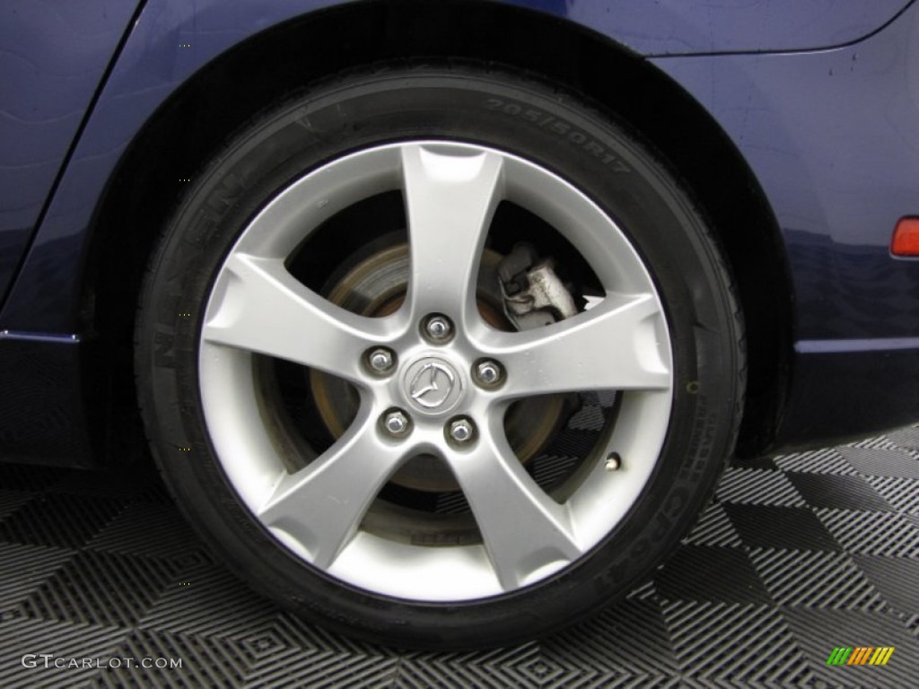 2005 MAZDA3 s Hatchback - Strato Blue Mica / Black/Blue photo #25