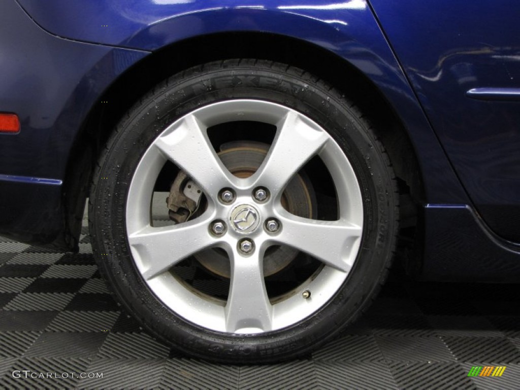 2005 MAZDA3 s Hatchback - Strato Blue Mica / Black/Blue photo #26