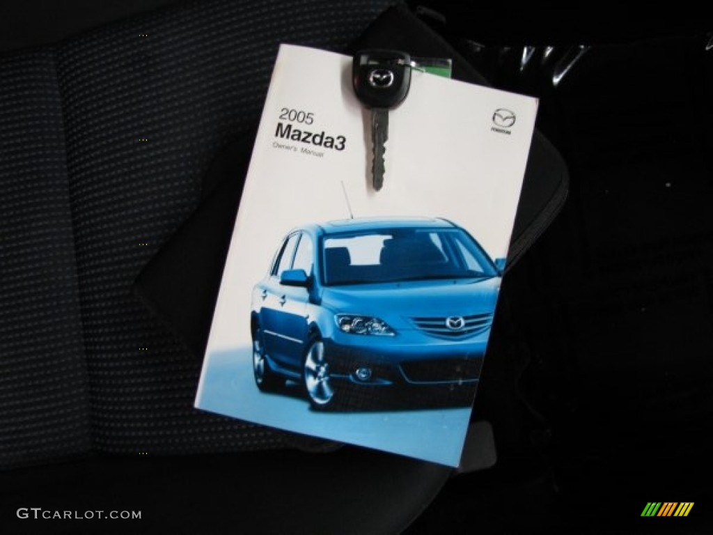 2005 MAZDA3 s Hatchback - Strato Blue Mica / Black/Blue photo #29