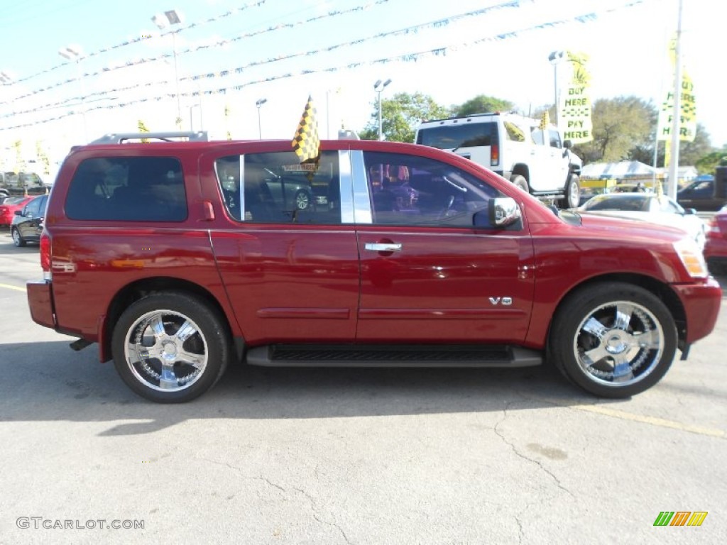 2006 Armada SE - Red Brawn / Graphite/Titanium photo #8
