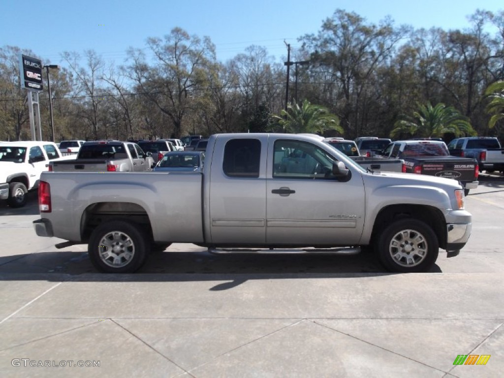 2008 Sierra 1500 SLE Extended Cab - Silver Birch Metallic / Light Titanium photo #4