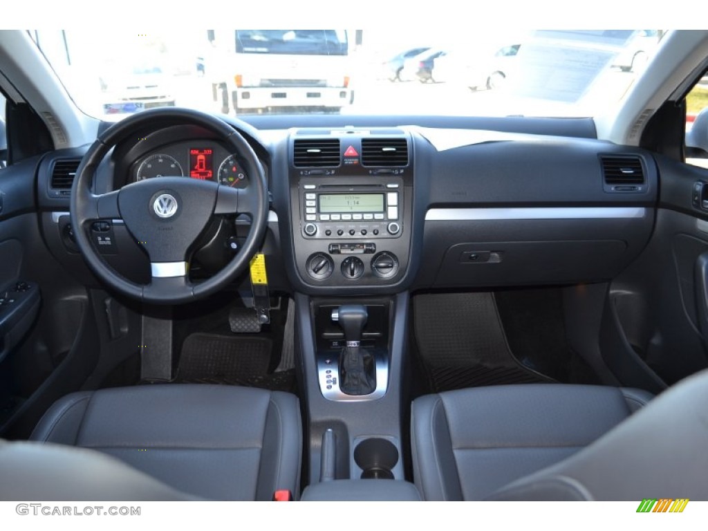 2009 Volkswagen Jetta TDI SportWagen Anthracite Dashboard Photo #76019085