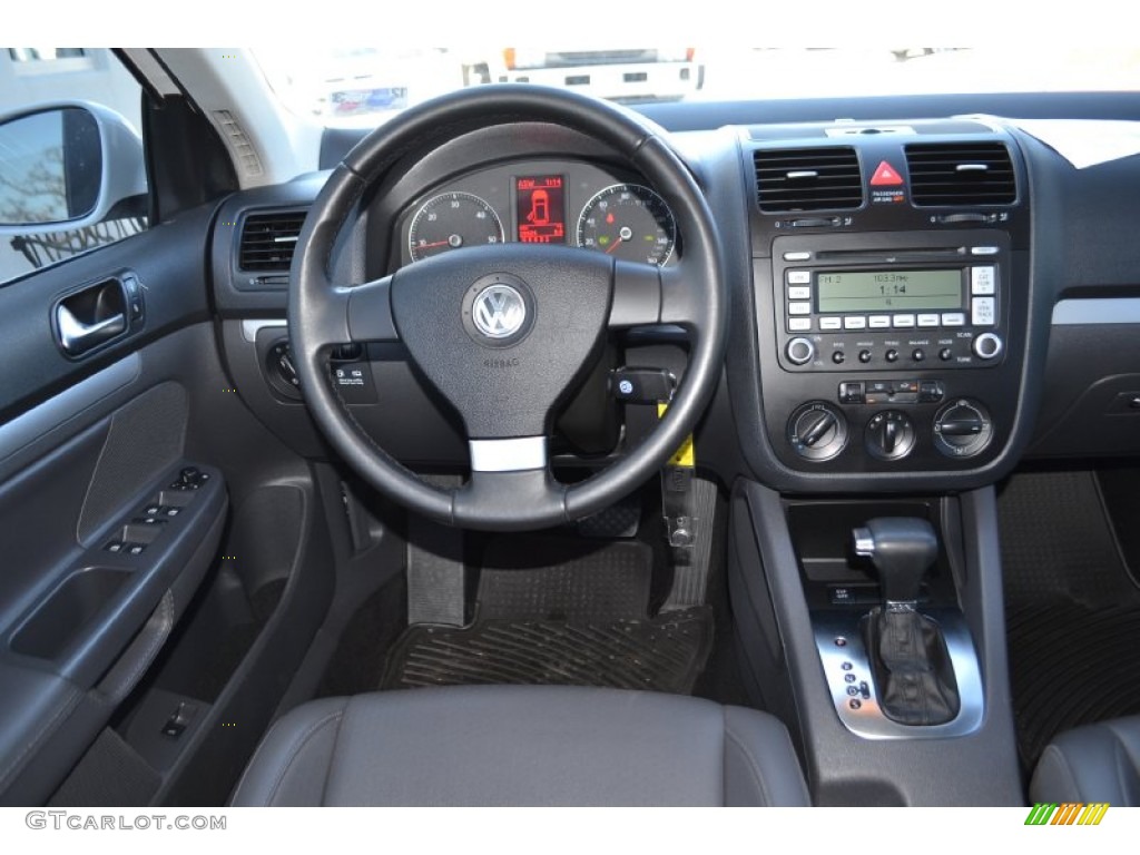 2009 Volkswagen Jetta TDI SportWagen Anthracite Dashboard Photo #76019115